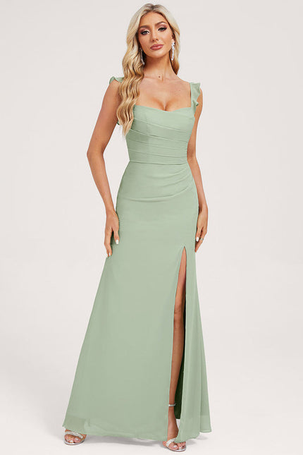 Robe Demoiselle D'Honneur Fluide Mint - gallery 3