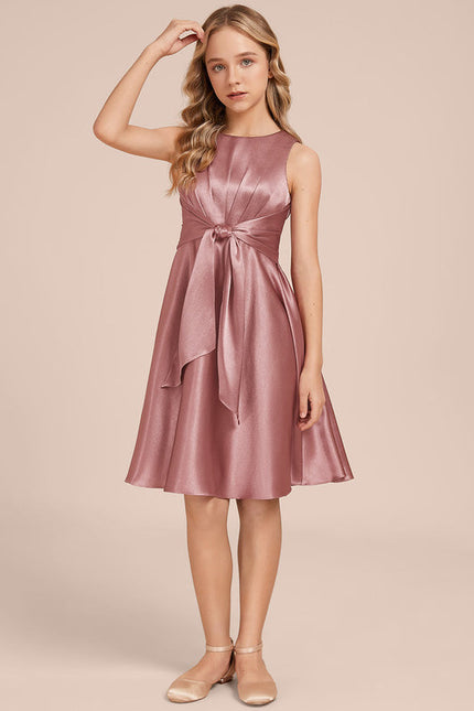 Robe Demoiselle D'Honneur Satin Vert Clair