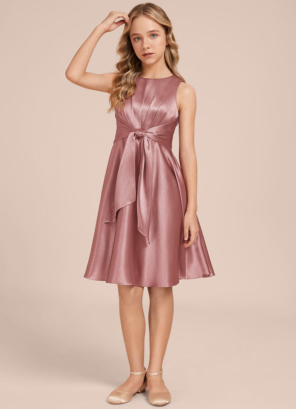 Robe Demoiselle D'Honneur Satin Vert Clair