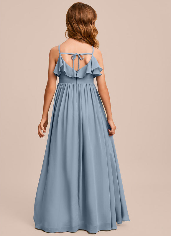 Robe Demoiselle D'Honneur Verte Éthérée - gallery 5