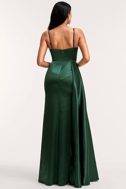 Robe Longue Satin Demoiselle D'Honneur - gallery 2