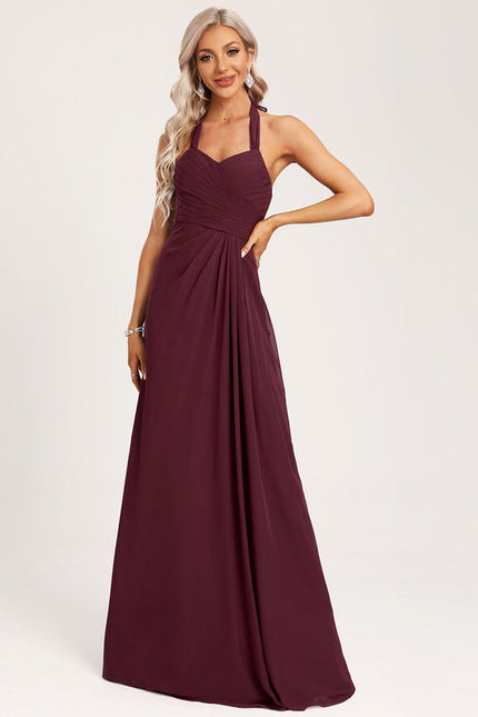 Robe Demoiselle D'Honneur Florale Légère