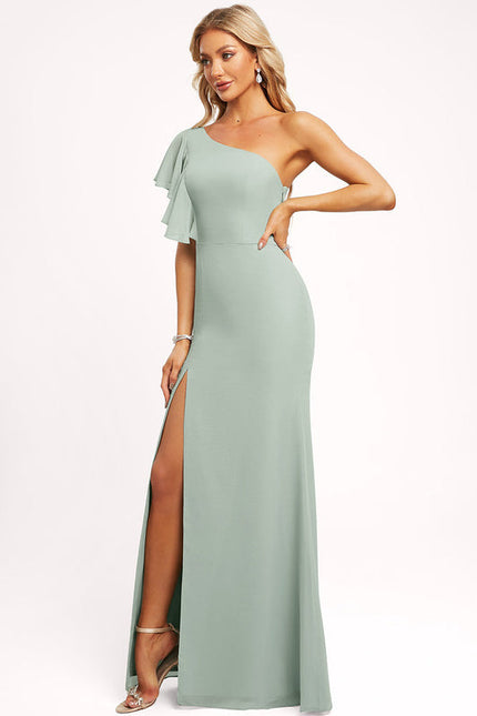 Robe Sirene Demoiselle D'Honneur Rose Pale - gallery 3