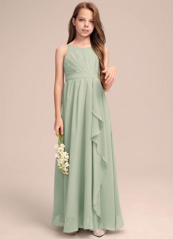 Robe Demoiselle D'Honneur Volante Prune - gallery 1