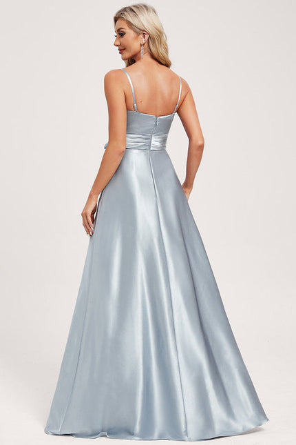 Robe Longue Satin Demoiselle D'Honneur - gallery 4