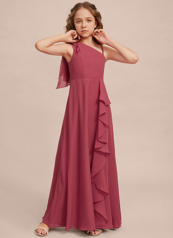 Robe Demoiselle D'Honneur Flamme Framboise - gallery 3