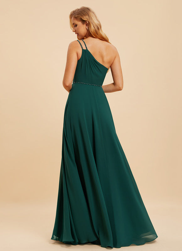 Robe Demoiselle D'Honneur Éclat Vert Émeraude - gallery 1