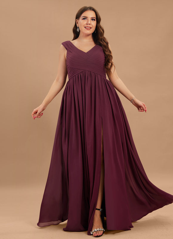 Robe Demoiselle D'Honneur Bordeaux Chic - gallery 7