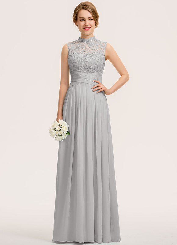 Robe Demoiselle D'Honneur Brume Argentée - gallery 1