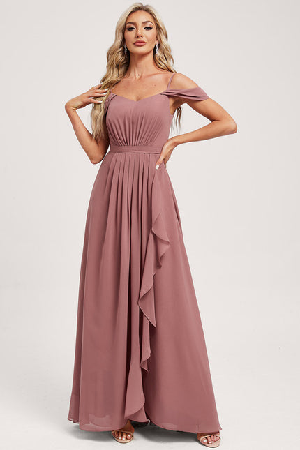Robe Demoiselle D'Honneur Éthérée Rose - gallery 2