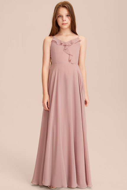 Robe Demoiselle D'Honneur Verte Éthérée - gallery 4