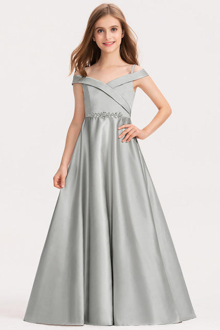 Robe Demoiselle D'Honneur Lueur Argentée