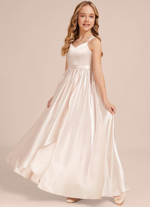 Robe Demoiselle D'Honneur Satin Émeraude Chic - gallery 3