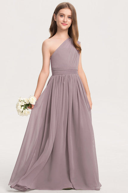 Robe Demoiselle D'Honneur Vert Poudré Élégant - gallery 2