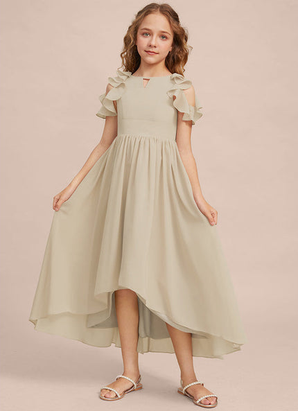 Robe Demoiselle D'Honneur Nuit Marine Fluide