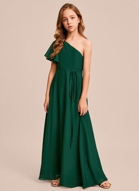 Robe Demoiselle D'Honneur Vert Poudré Élégant - gallery 4
