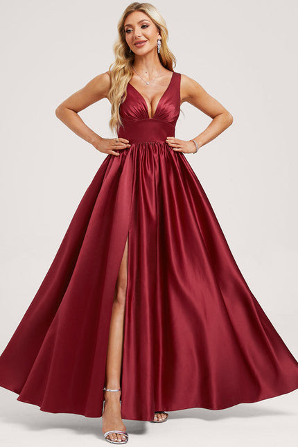 Robe Demoiselle D'Honneur Rose Satin