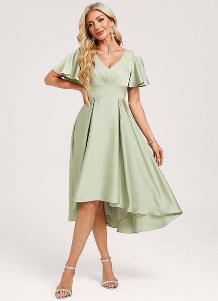 Robe Demoiselle D'Honneur Éclat Vert Doux