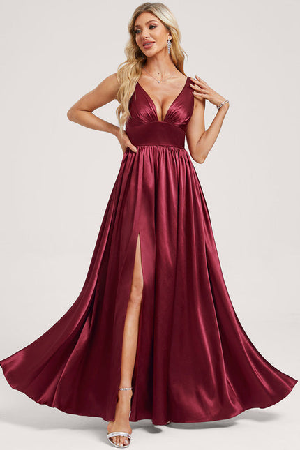 Robe Longue Satin Demoiselle D'Honneur