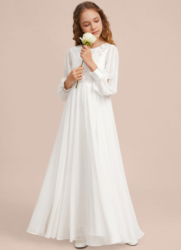 Robe Demoiselle D'Honneur Élégante Enfantine - gallery 1