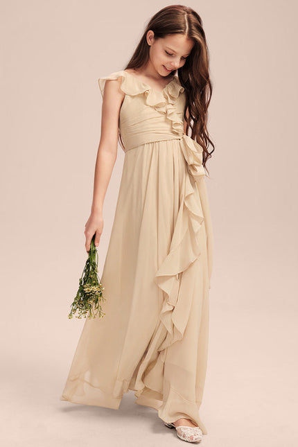 Robe Demoiselle D'Honneur Mousseline Junior - gallery 3