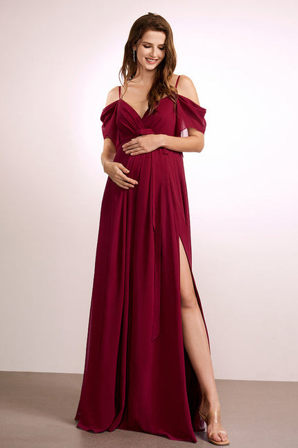 Robe Demoiselle D'Honneur Maternité Élégante - gallery 3