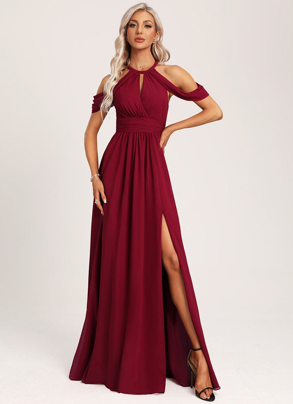 Robe Demoiselle D'Honneur Florale Légère - gallery 4