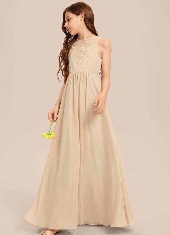 Robe Demoiselle D'Honneur Élégante Enfantine - gallery 1