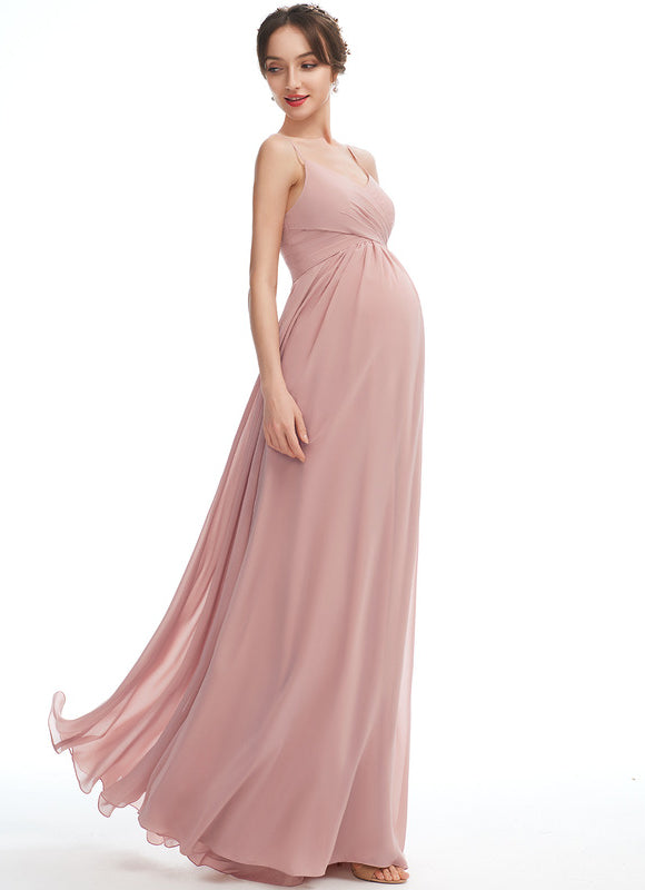 Robe Demoiselle D'Honneur Maternité Élégante - gallery 1