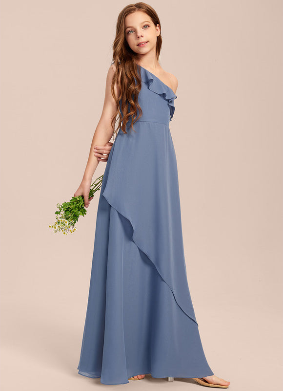 Robe Demoiselle D'Honneur Vert Poudré Élégant - gallery 3