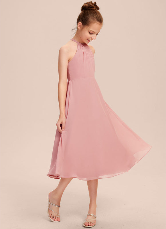 Robe Demoiselle D'Honneur Flou Menthe