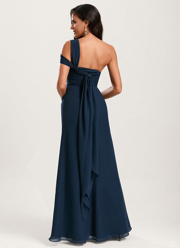 Robe Demoiselle D'Honneur Élégance Marine - gallery 8