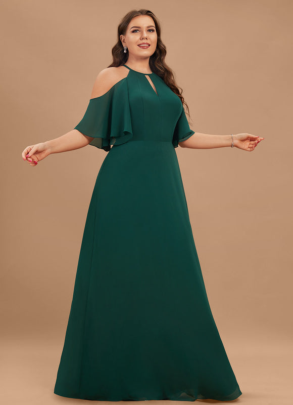 Robe Demoiselle D'Honneur Vert Canard - gallery 4