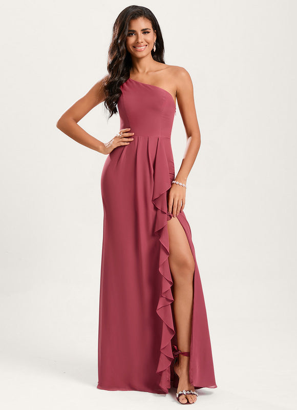 Robe Sirene Demoiselle D'Honneur Rose Pale