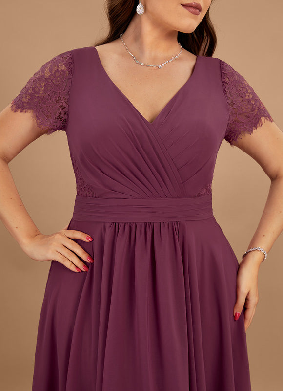 Robe Demoiselle D'Honneur Dentelle Marine - gallery 8