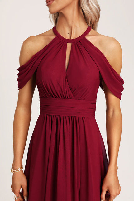 Robe Demoiselle D'Honneur Florale Légère - gallery 3