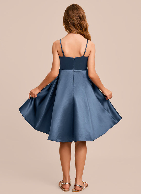 Robe Demoiselle D'Honneur Satin Charmeuse Ajustée - gallery 5