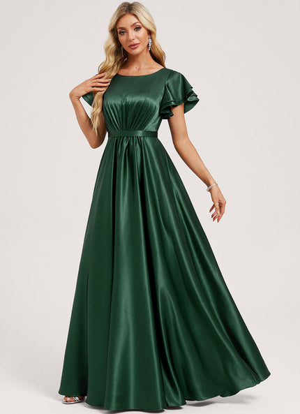 Robe Demoiselle D'Honneur Véritable Raffinement Vert