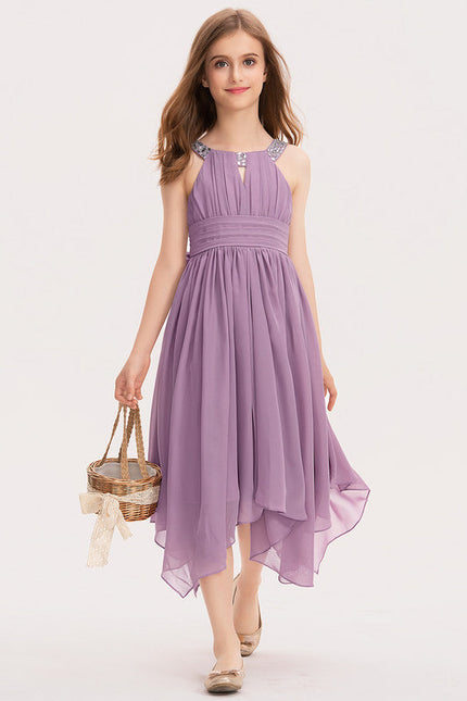 Robe Demoiselle D'Honneur Flottante Lilas - gallery 1