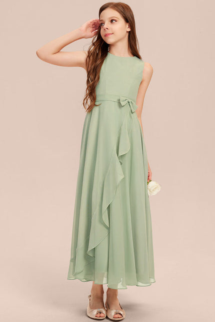 Robe Demoiselle D'Honneur Vert Douceur Flottante