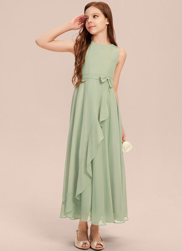 Robe Demoiselle D'Honneur Vert Douceur Flottante