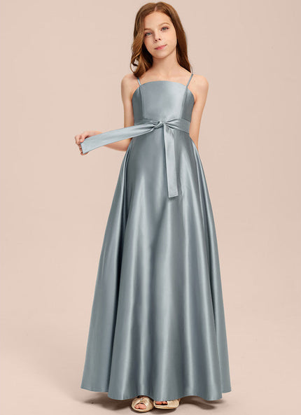 Robe Demoiselle D'Honneur Satin Aqua