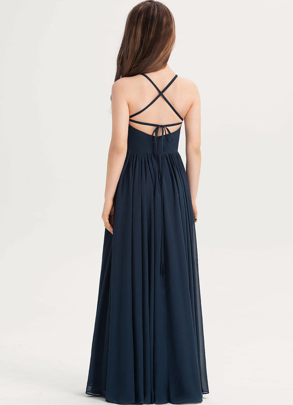 Robe Demoiselle D'Honneur Longue Élégante - gallery 4