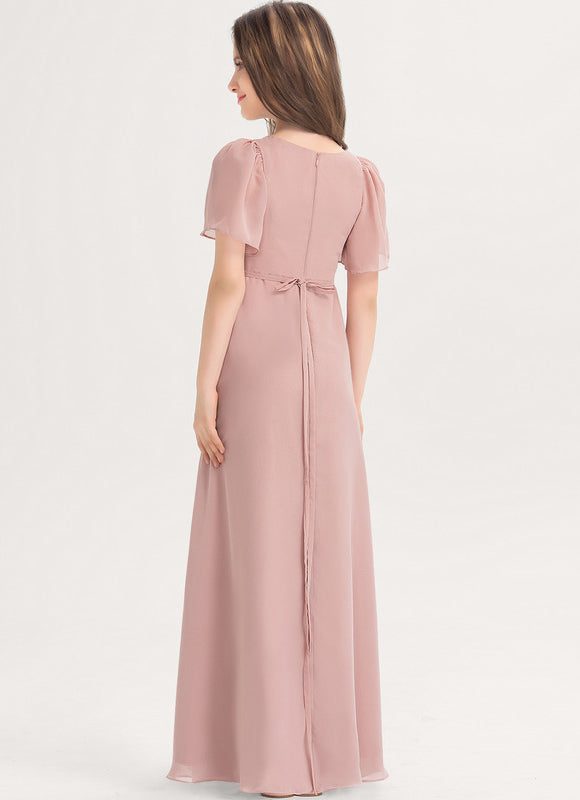 Robe Demoiselle D'Honneur Verte Éthérée - gallery 3