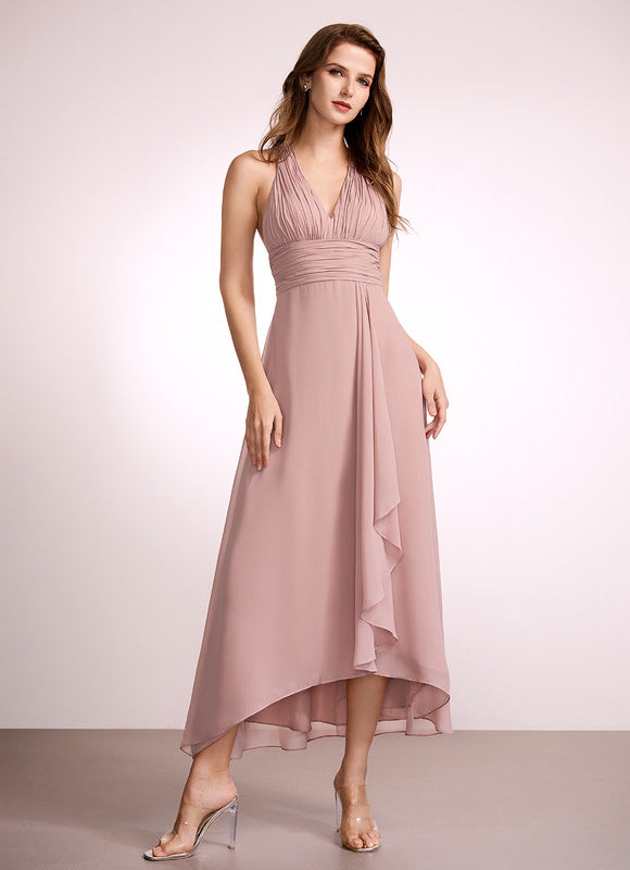 Robe Demoiselle D'Honneur Mousseline Aérienne - gallery 3