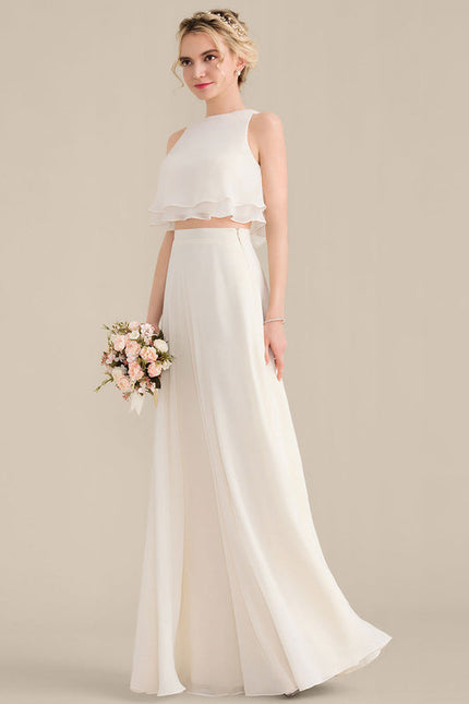 Robe Demoiselle D'Honneur Émeraude Fluide - gallery 3