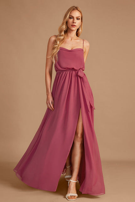 Robe Demoiselle D'Honneur Col V Fluidité