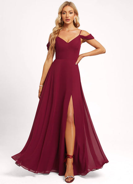 Robe Demoiselle D'Honneur Vaporeuse Rubis