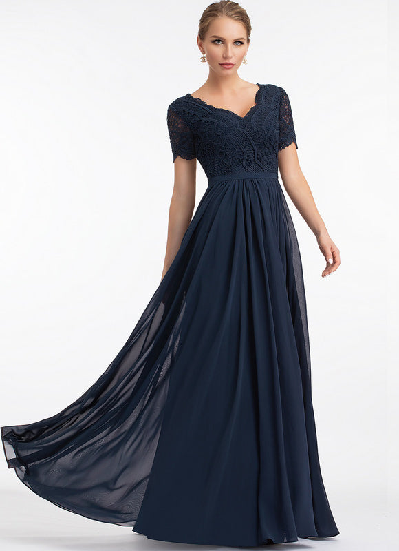 Robe Demoiselle D'Honneur Fluide Rose Pâle - gallery 3