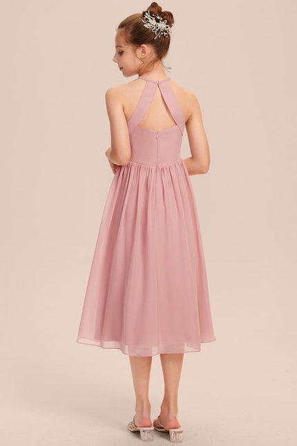 Robe Demoiselle D'Honneur Flou Menthe - gallery 4